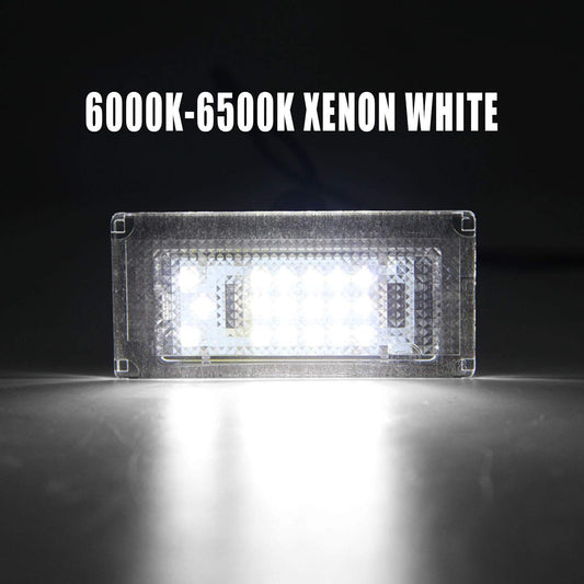 WinPower LED license plate light bulbs number plate light lamp 3582 SMD with CanBus error free 6000K Xenon cold white for R50/R52/R53 etc., 2 pieces