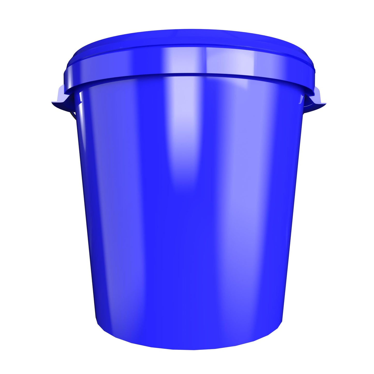 5 buckets with lids 30 liters Made in Germany - food-safe, stable, airtight - storage buckets for food, office supplies, kids' room, household, workshop, catering Blue