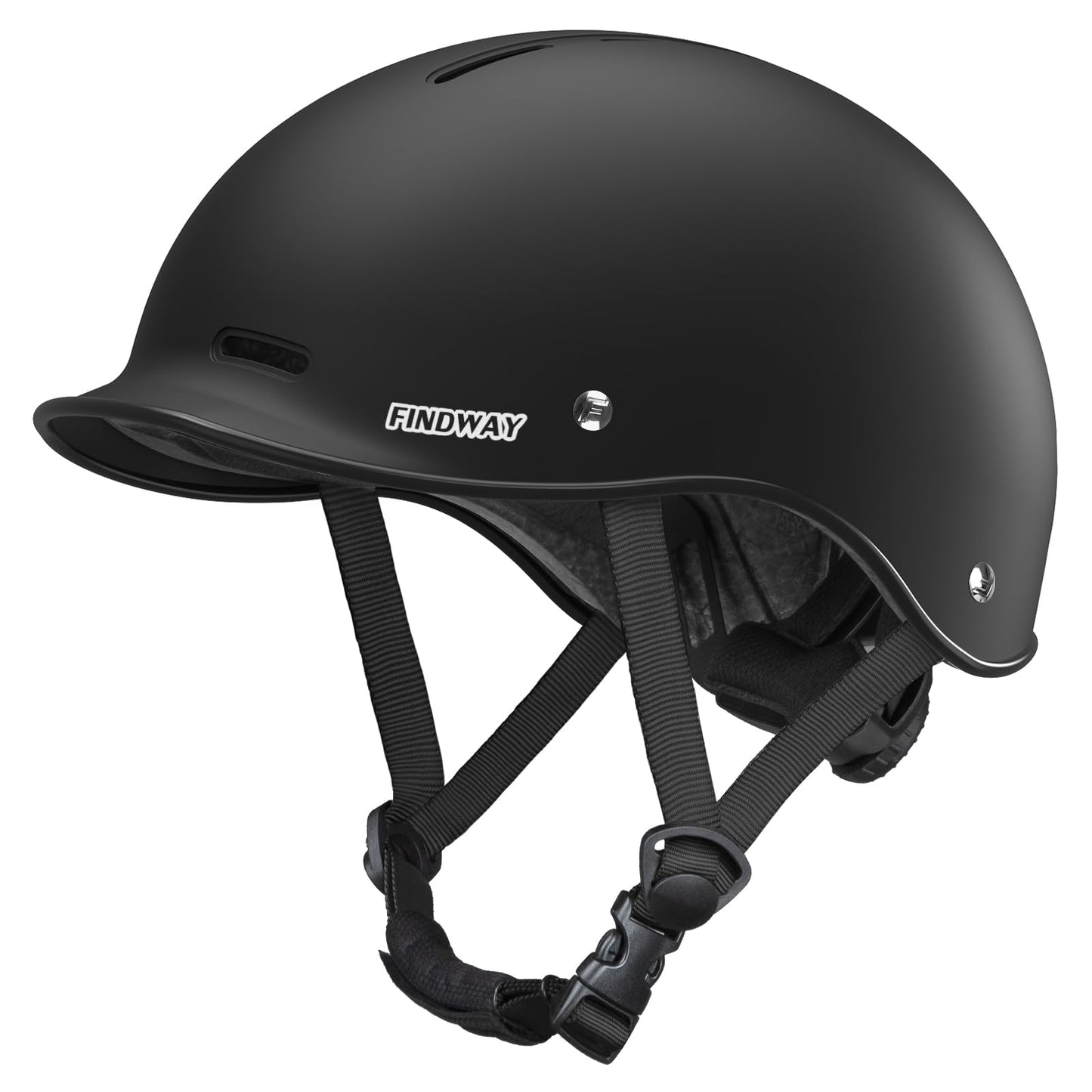 Findway bike helmet for men and women, ideal for city commuting. Provides protection for road cycling, skating, and e-biking with 14 ventilation channels. Adjustable city helmet for a comfortable fit.