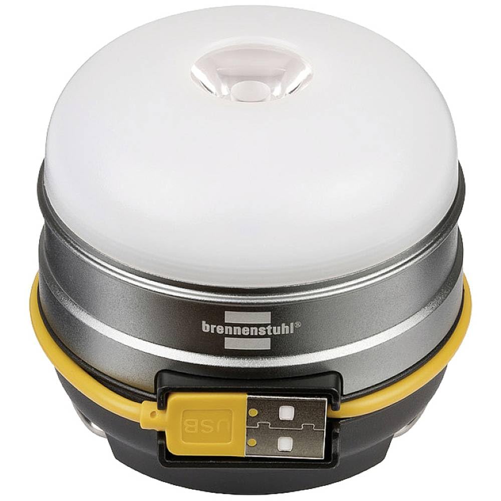 Brennenstuhl Battery LED Outdoor Light OLI 0300 A (Outdoor camping light 350lm / Camping lamp with up to 70h of light, lamp for camping including USB power bank, additional SOS and blink function)