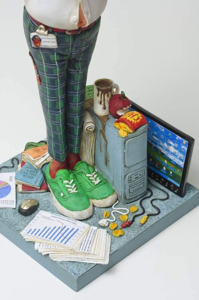 Unknown Guillermo Forchino fo84009 Figure The Experience of Computers, Resin, Multicolor, 20 x 10 x 22.5 cm