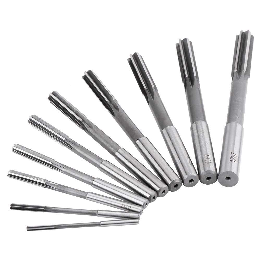 10 pieces of H7 HSS straight reamer machine cutter 3/4/5/6/7/8/9/10/11/12mm reamer set H7