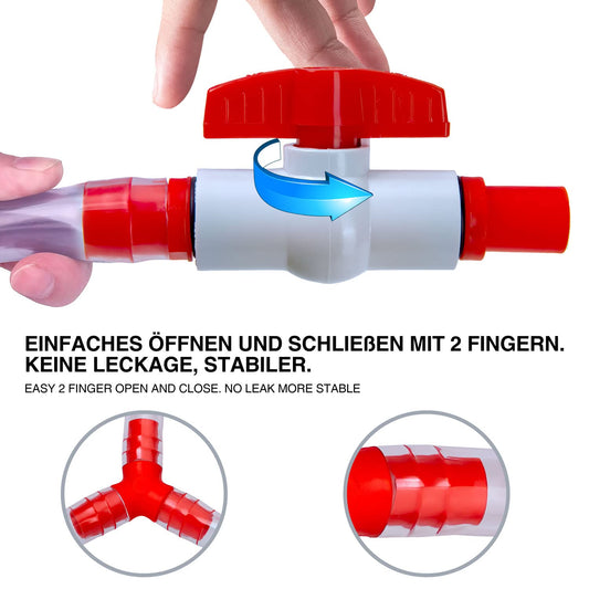 Beer Bong Beer Funnel - Party Funnel Drink Funnel Beer Funnel with Hose & Shut-Off Valve - Bachelor Party Drinking Game (Double)