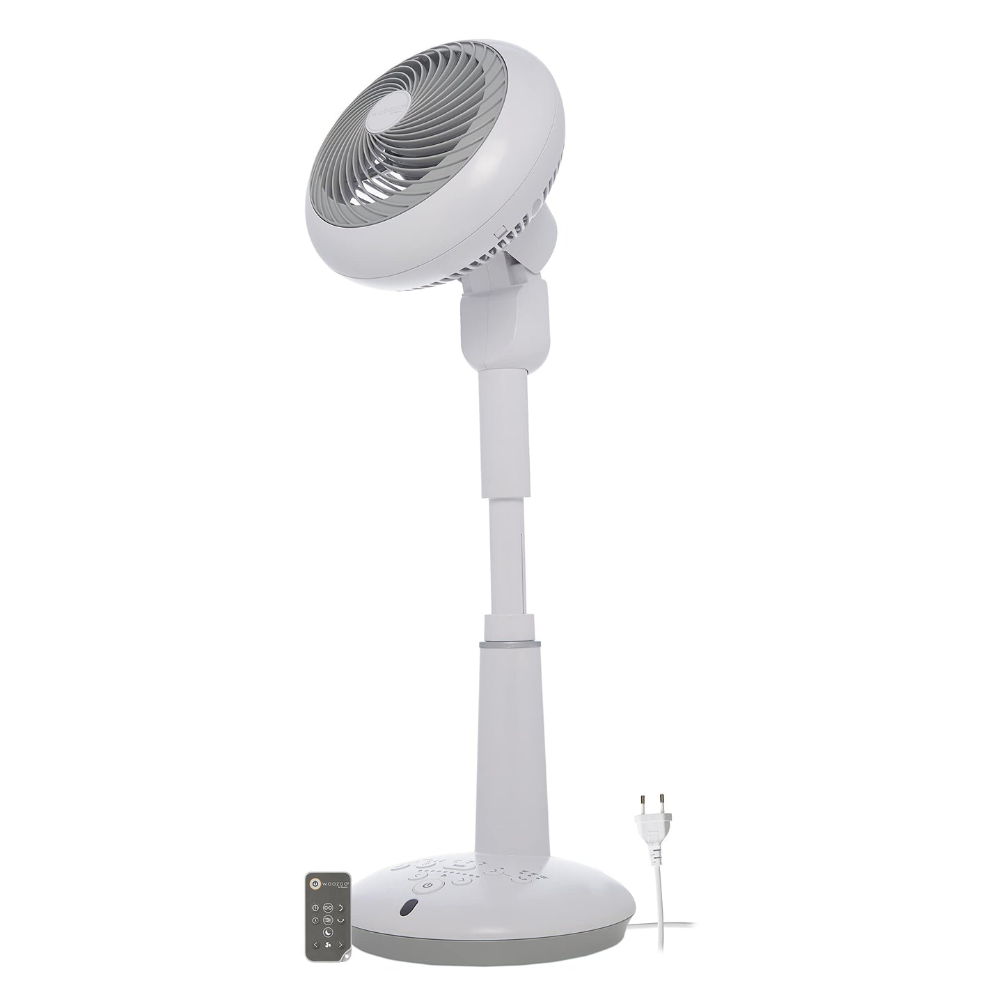 Iris Ohyama Woozoo, 37m², White, 10 speeds, Remote control, Oscillating, quiet, Table Fan, Desk fan, Floor fan, portable, DC motor, STF-DC15T