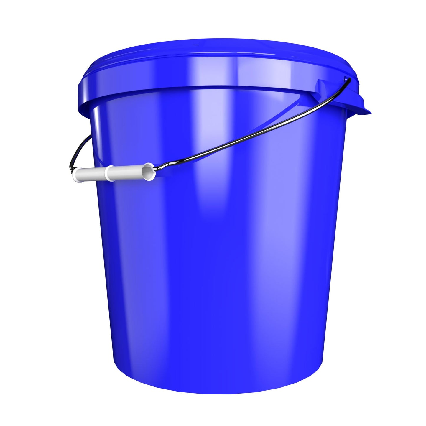 5 buckets with lids 30 liters Made in Germany - food-safe, stable, airtight - storage buckets for food, office supplies, kids' room, household, workshop, catering Blue