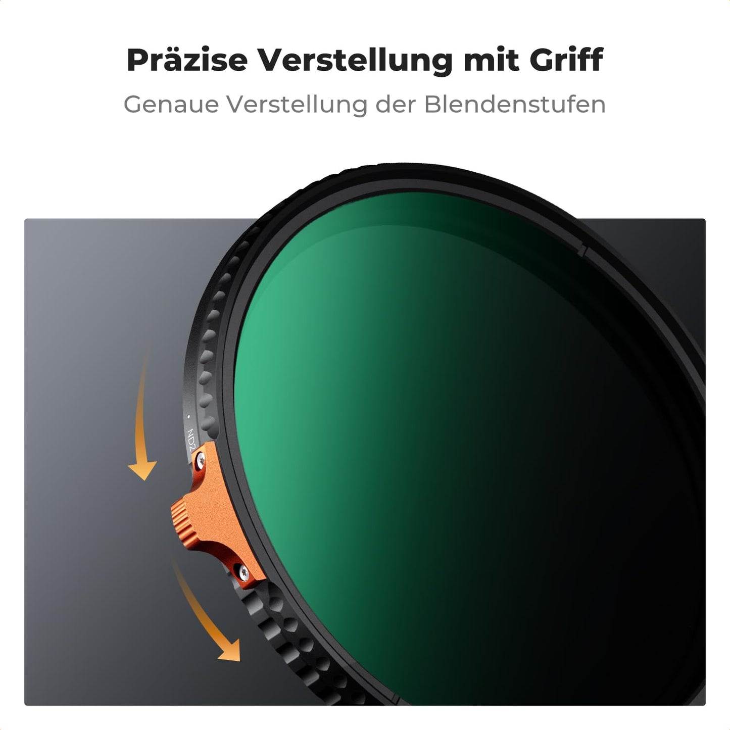 K&F CONCEPT Nano-X 82mm ND Filter Variable Neutral Density Filter ND2-400 (1-9 stops) Vario ND Filter with Filter Pouch