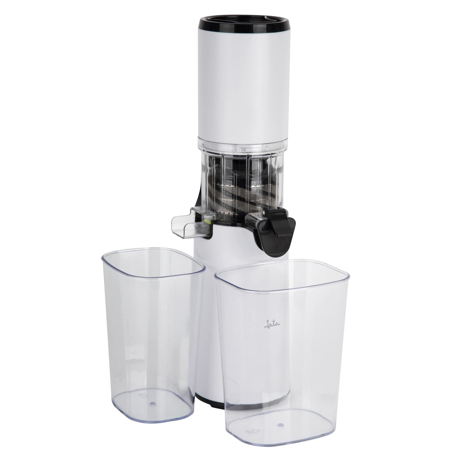 Jata JELI1201 vegetable and fruit juicer, slow extraction, 60 rpm, 130 W, leak-proof, quiet, 600 ml capacity, non-slip, digital panel
