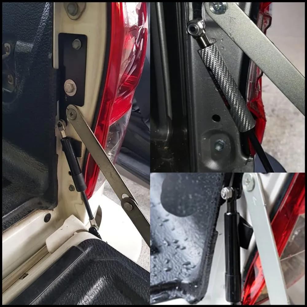 JINGLINGKJ Trunk Struts for Hilux GUN125 GUN126 Revo Pickup 2015-2021 Tailgate, Gas Spring, supports two years warranty (regular black)