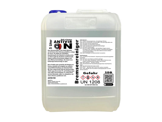 ANTIVIR ON Brake Cleaner Degreaser Cleaner Assembly Cleaner Parts Cleaner 1-25 Liters (10 Liters)