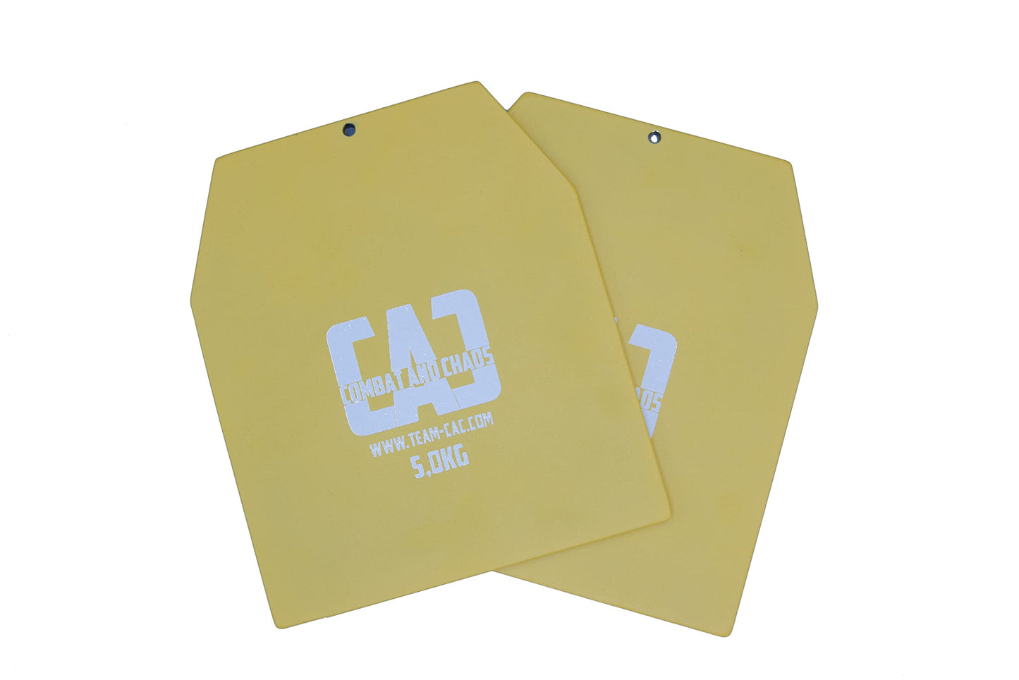 Team-CAC 2X 5kg weight plates for all common weight vests for CrossFit and Calisthenics equipment for faster muscle building and fitness - Total: 10kg weight!