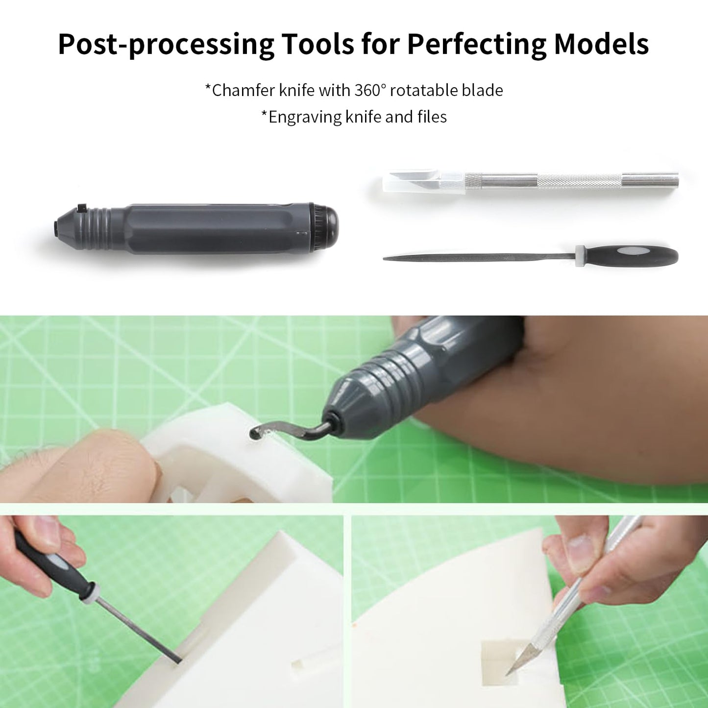 Creality 3D Printer Tool Kit Pro 74pcs Toolkit, Model Post-Processing 3D Printer Tool Kit, Nozzle Cleaning Set, Finishing, Deburring, Removal Tools, Cleaning Needles, for all 3D Printers