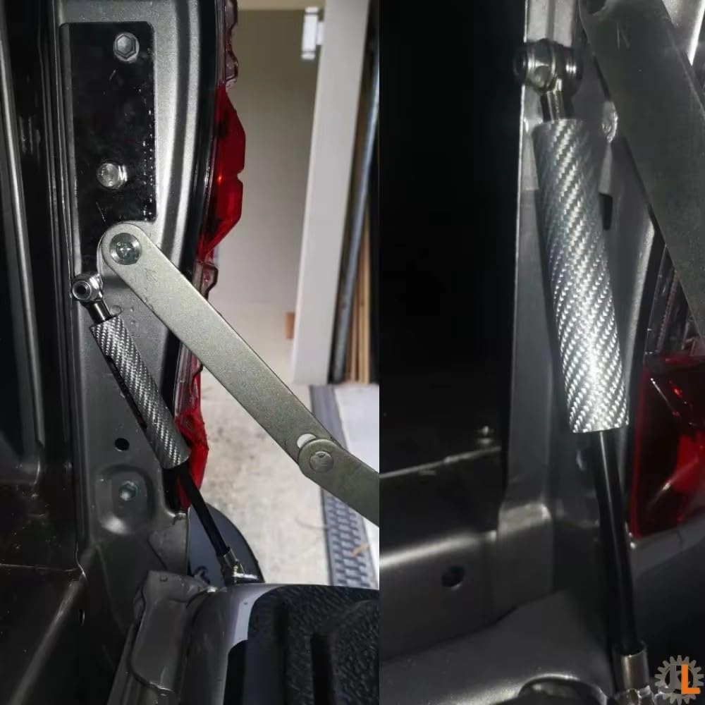 JINGLINGKJ Trunk Struts for Hilux GUN125 GUN126 Revo Pickup 2015-2021 Tailgate, Gas Spring, supports two years warranty (regular black)