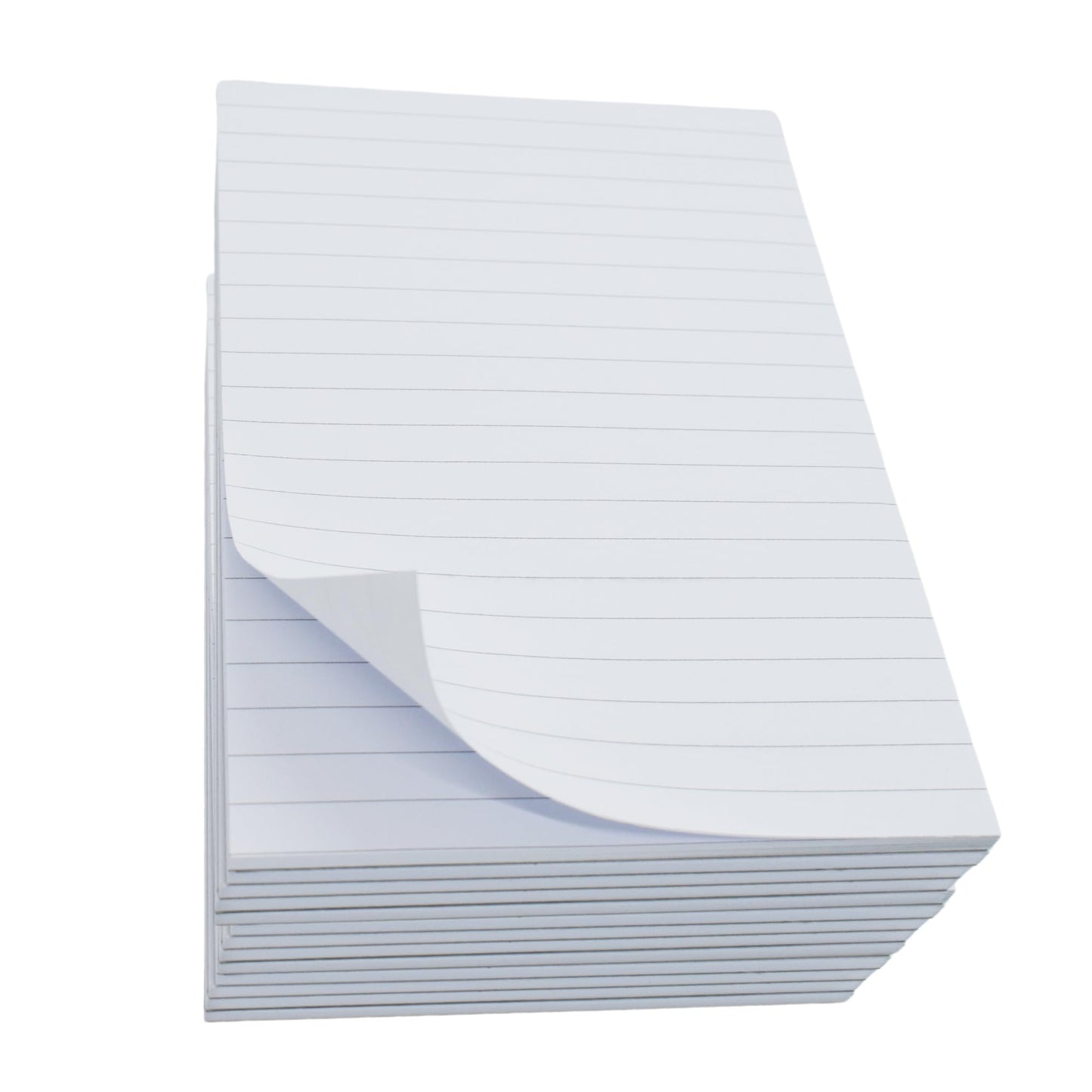 HLKauf Notebooks Writing Pads DIN A4 A5 A6 | squared | lined | blank, Notebook 5er|10er|20er Pack, 50 sheets per pad, 80 gsm offset white, pads for school or office Uni