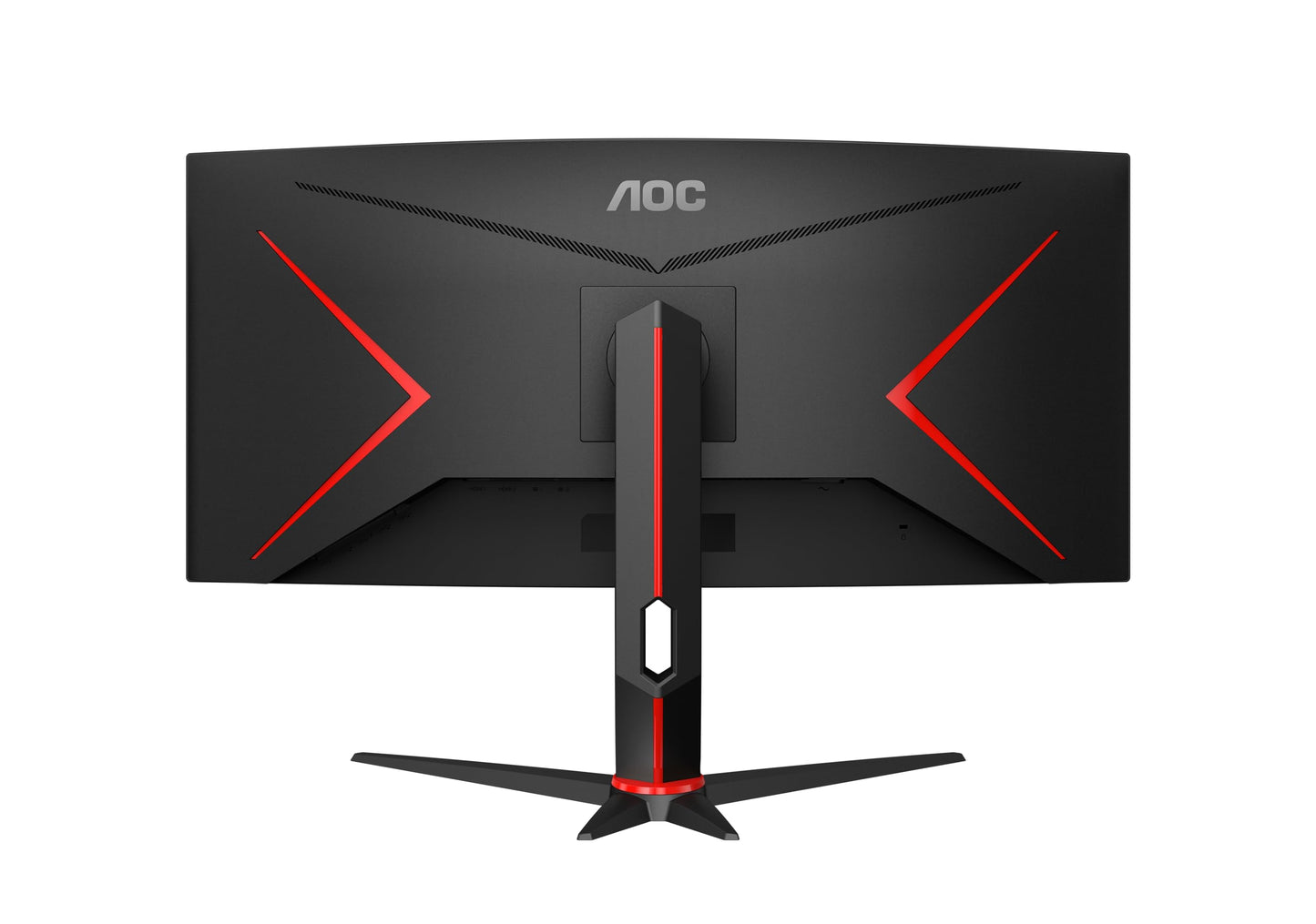 AOC Gaming CU34G2XP - 34-inch WQHD Curved Monitor, 180 Hz, FreeSync Premium, HDR400 (3440x1440, 1ms GtG, HDMI, DisplayPort, USB Hub) black-red