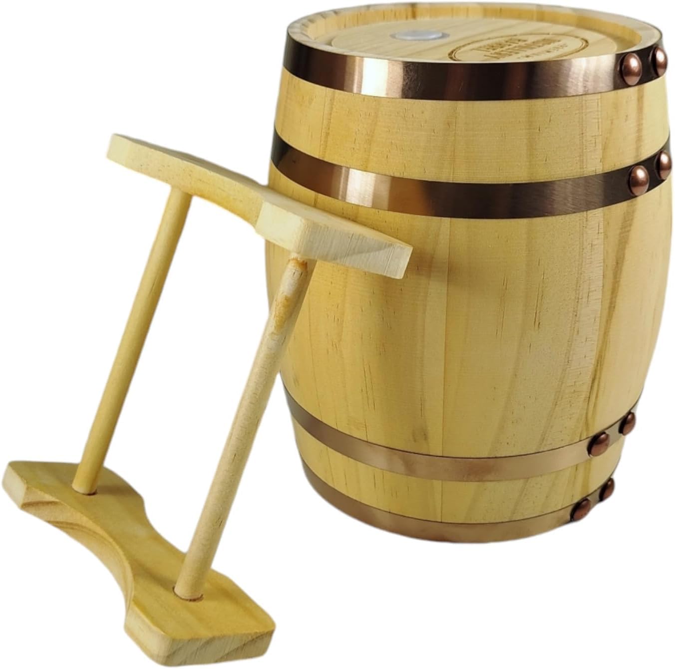 InGenious Mini decanter made of wood for whisky barrels | functional drink holder for whisky and spirits.