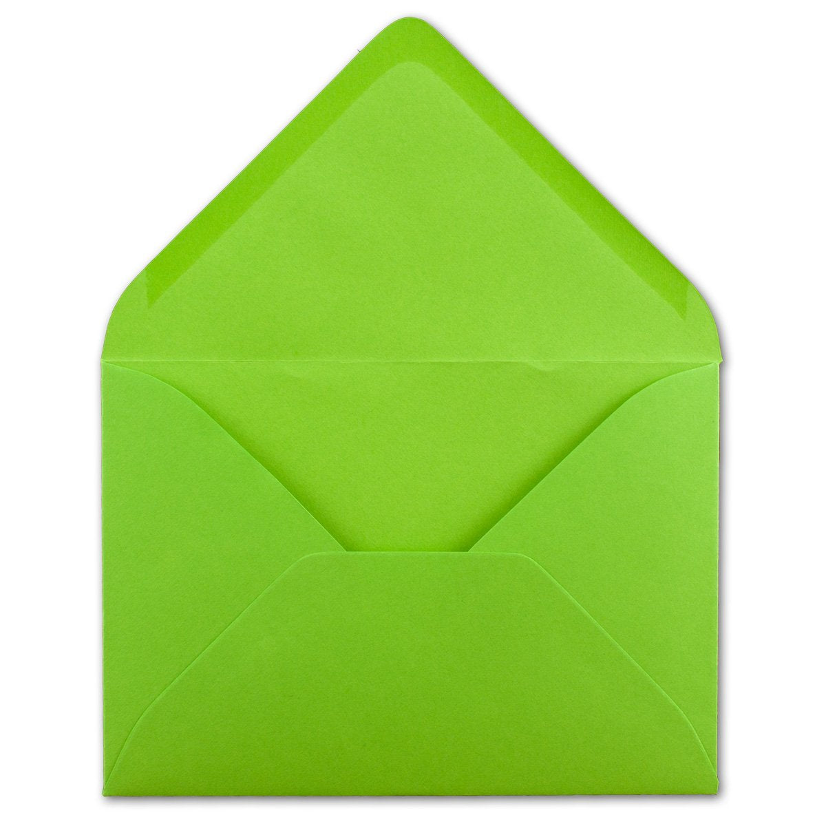 400x B6-17.5 x 12.5 cm envelopes - Light green - Gummed with pointed flap - 120 gsm - For wedding, greeting cards, invitations