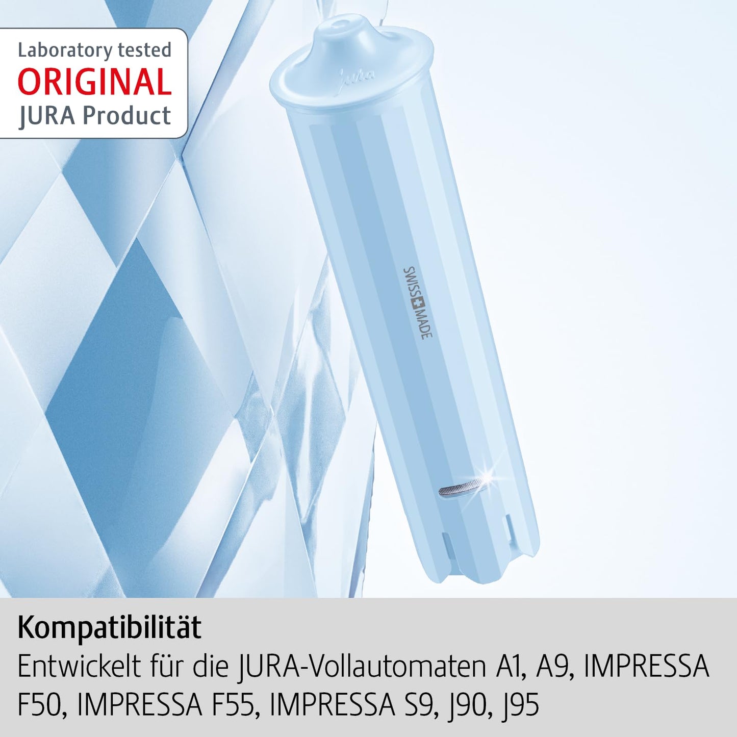 JURA original - CLARIS Blue+ Filter Cartridge with added hygiene - TÜV-certified hygiene - 3-pack - 24231