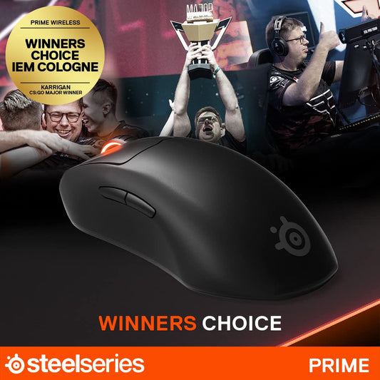 SteelSeries Prime - High-performance gaming mouse for esports - TrueMove Pro Optical Sensor with 18,000 CPI - Magnetic-optical switches