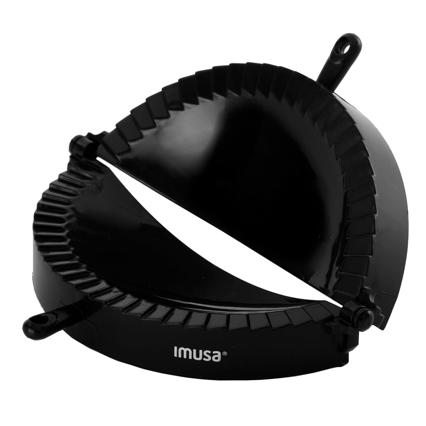 Imusa USA IMU-71006W Jumbo Empanada Press, easy to use, made of plastic, Black.