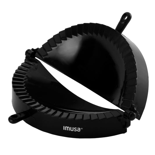 Imusa USA IMU-71006W Jumbo Empanada Press, easy to use, made of plastic, Black.