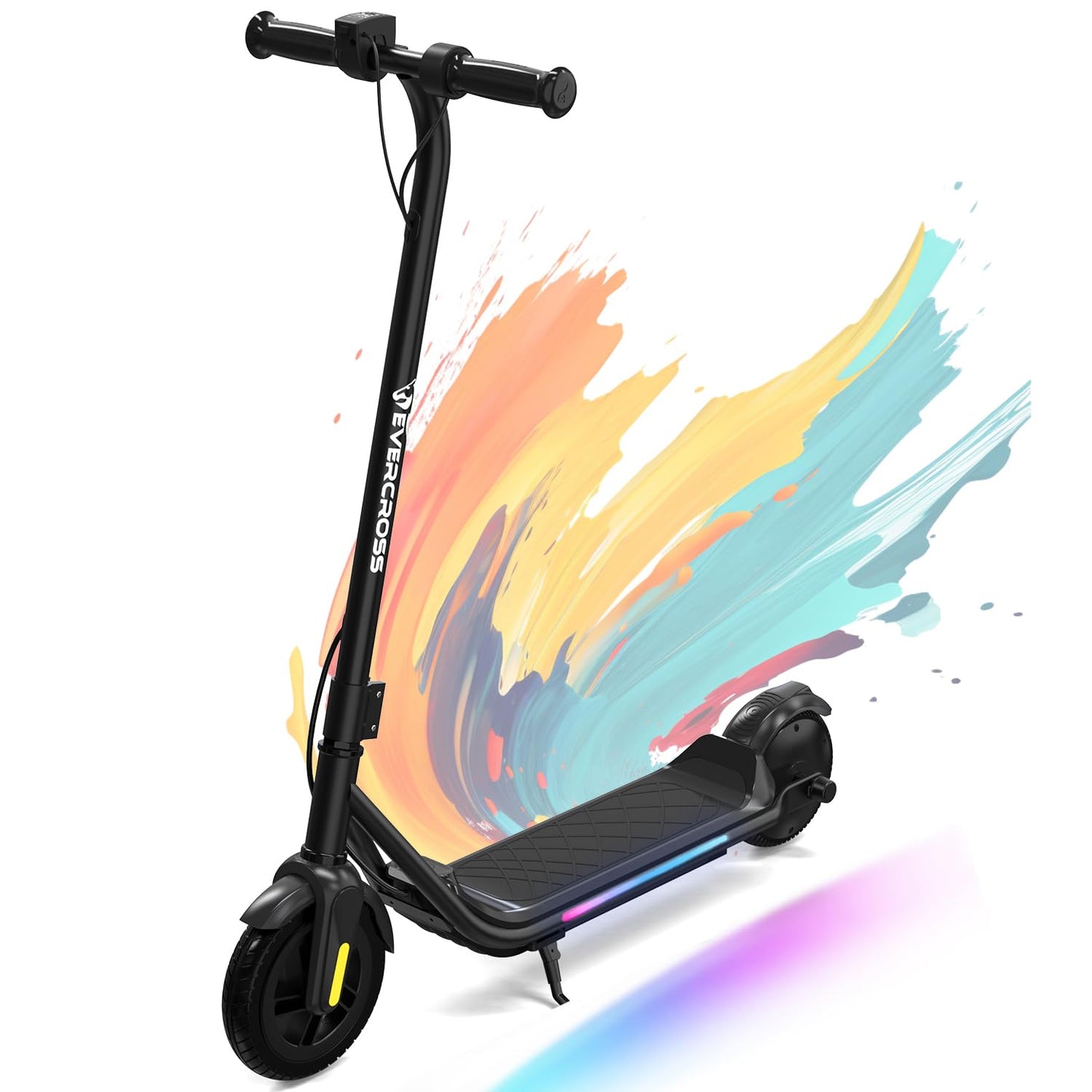 EVERCROSS E6 Electric Scooter for Kids, 7" Lightweight E-Scooter for 6-12 years old, Electric scooter with a range of up to 15 km and 7 colored lights, 3 speed modes (8, 12, 16 km/h)