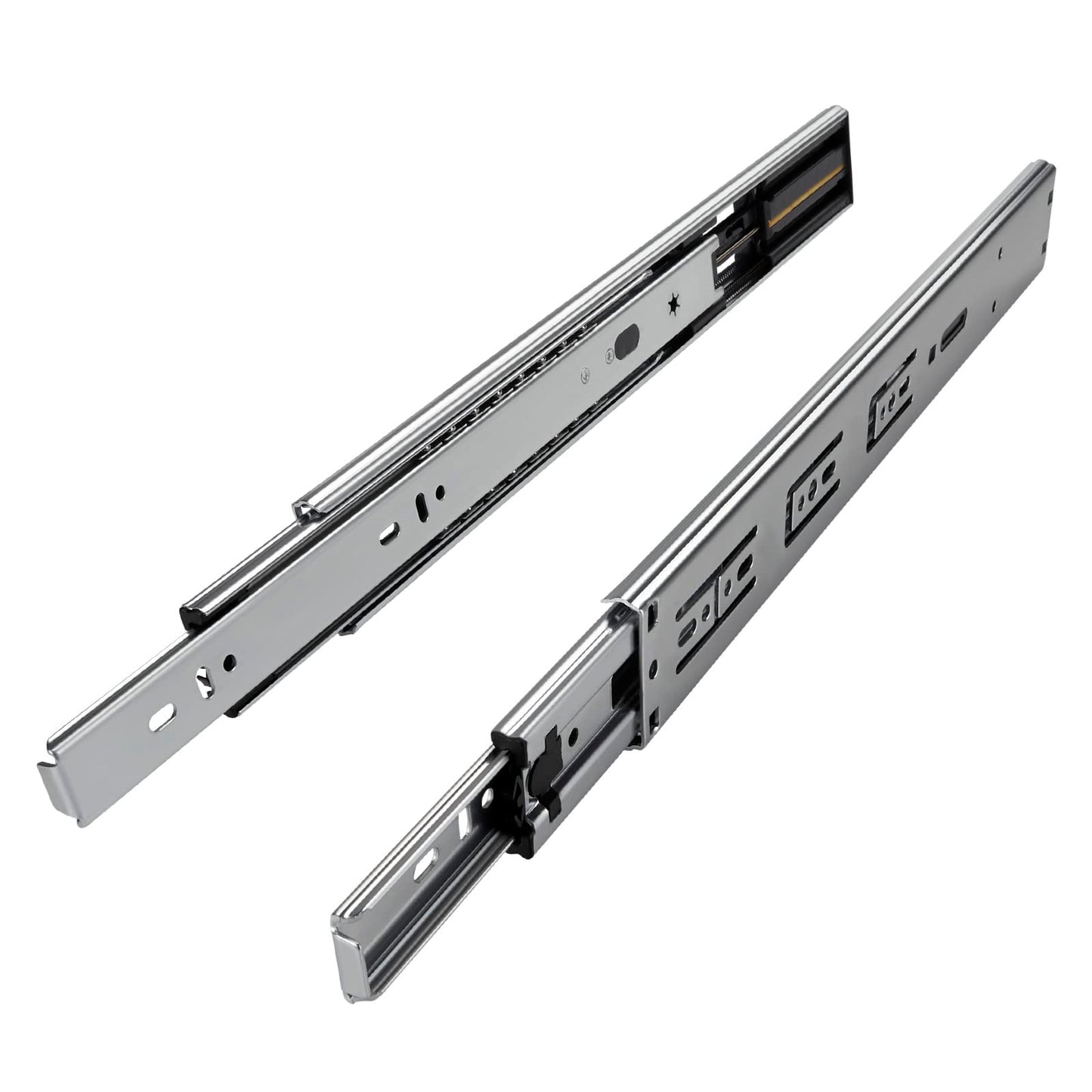 Junker 2 pairs of full extension slides KV1-45-H45-L500-SC 500mm with self-closing and damping (SoftClose) telescopic rails with a 45kg load capacity.