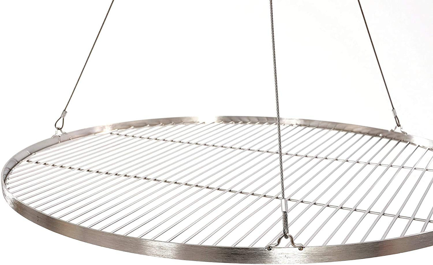 80 cm stainless steel grill grate for tripod swing grill BBQ grill. New with rope.