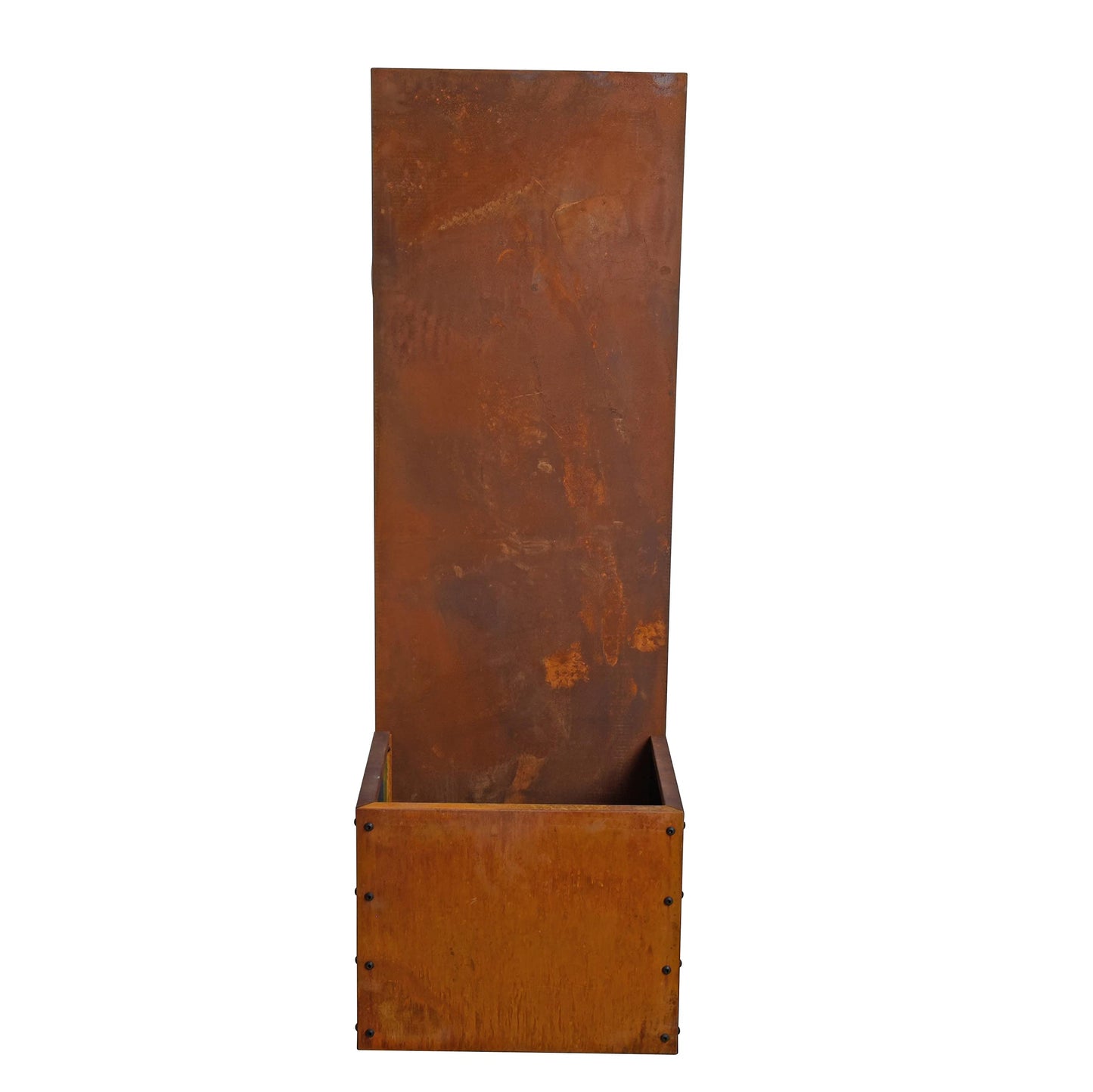ESTEXO Privacy Screen Element Privacy Rust 150 cm Privacy Wall Garden Decoration Fence Rust Metal (with raised bed)
