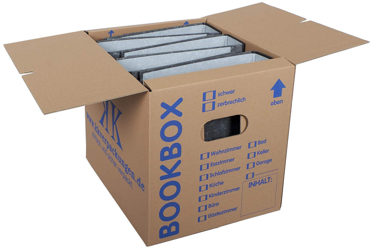 5 professional quality bookboxes, 2 corrugated.