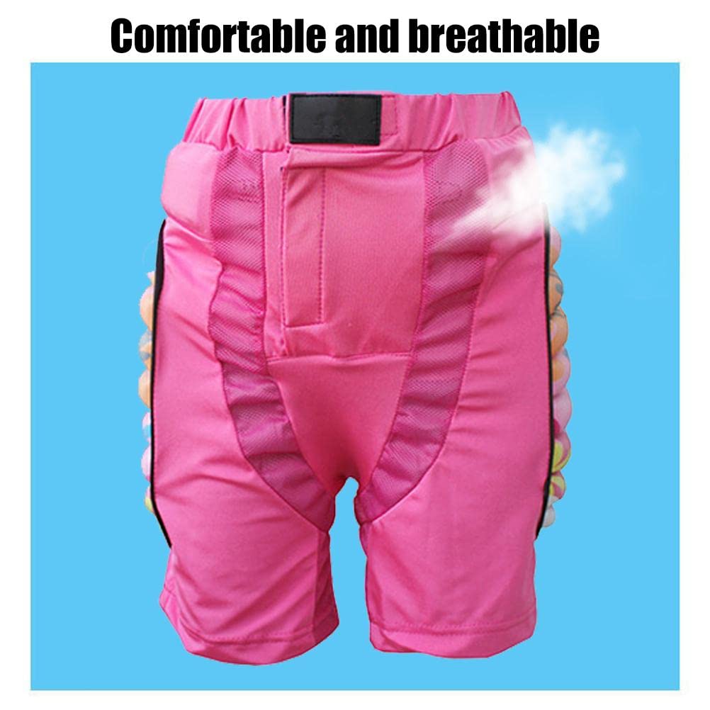 POXIAO Padded Children's Protection Shorts, Padded Kids Shorts Hip Protection Eva Shorts Protective Gear for Skating Skiing Skateboarding Snowboarding.
