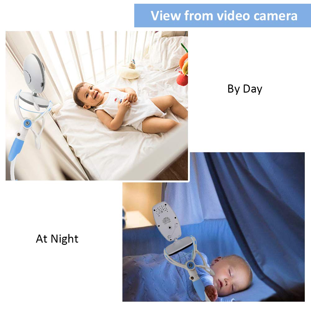 YIKANWEN Camera Mount, Universal Baby Monitor Holder, Phone Holder, Compatible with Most Baby Monitors (Blue)