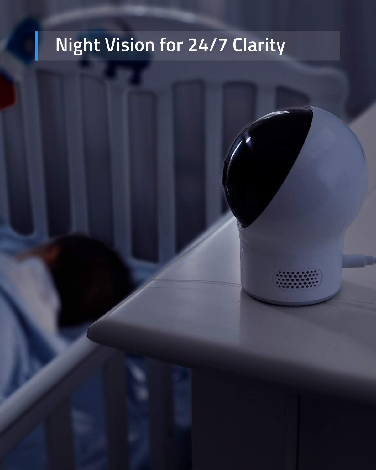 eufy Security baby monitor, additional SpaceView baby monitor camera, video baby monitor, 720p HD, easy installation, smart night vision, strong battery life, ideal for moms & young families.