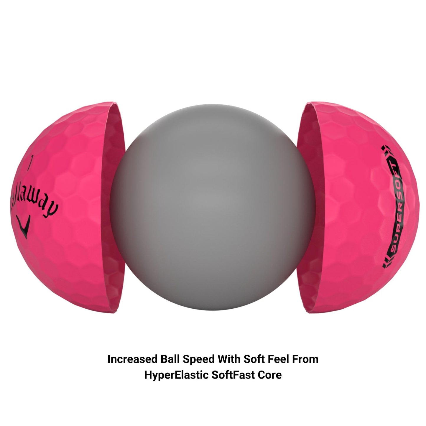 Callaway Supersoft Golf Balls, 12-Pack, Pink