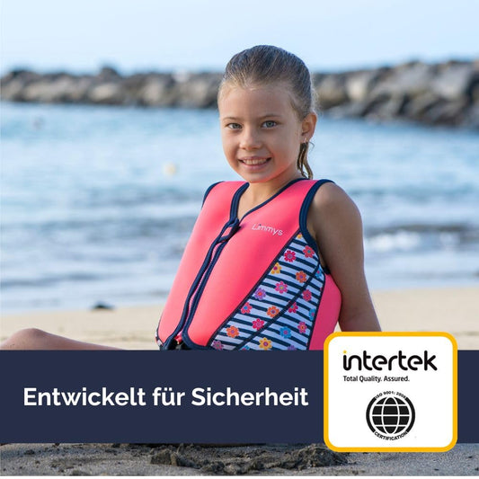 Limmys Premium Kids' Life Jacket - Modern swimming aid for boys, girls, and toddlers - Comes with a handy carrying bag.