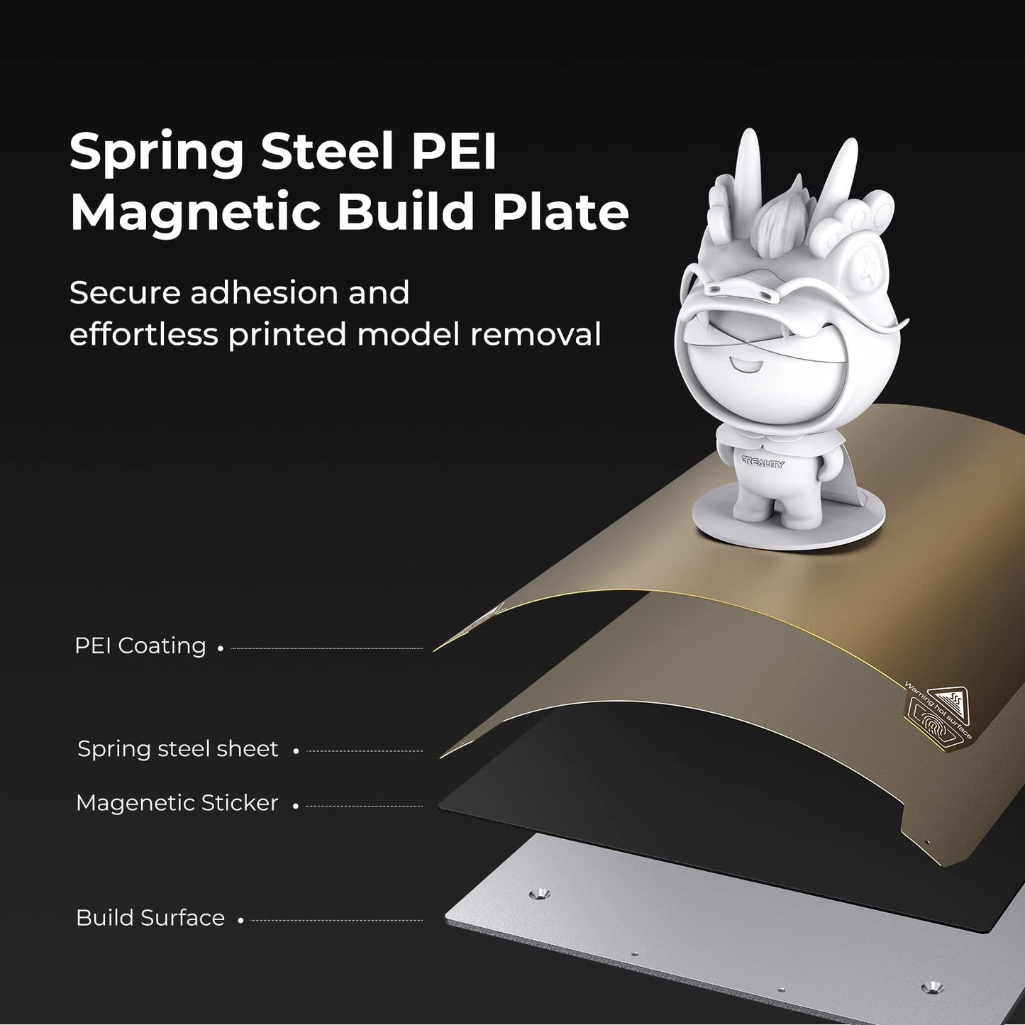 Creality Ender 3 S1 Pro, Official FDM 3D Printer with 300°C High Temperature Nozzle, 160mm/s Fast Printing & Steel PEI Plate with Spring & LED Light Strip, CR Touch Auto-Leveling (220x220x270mm)