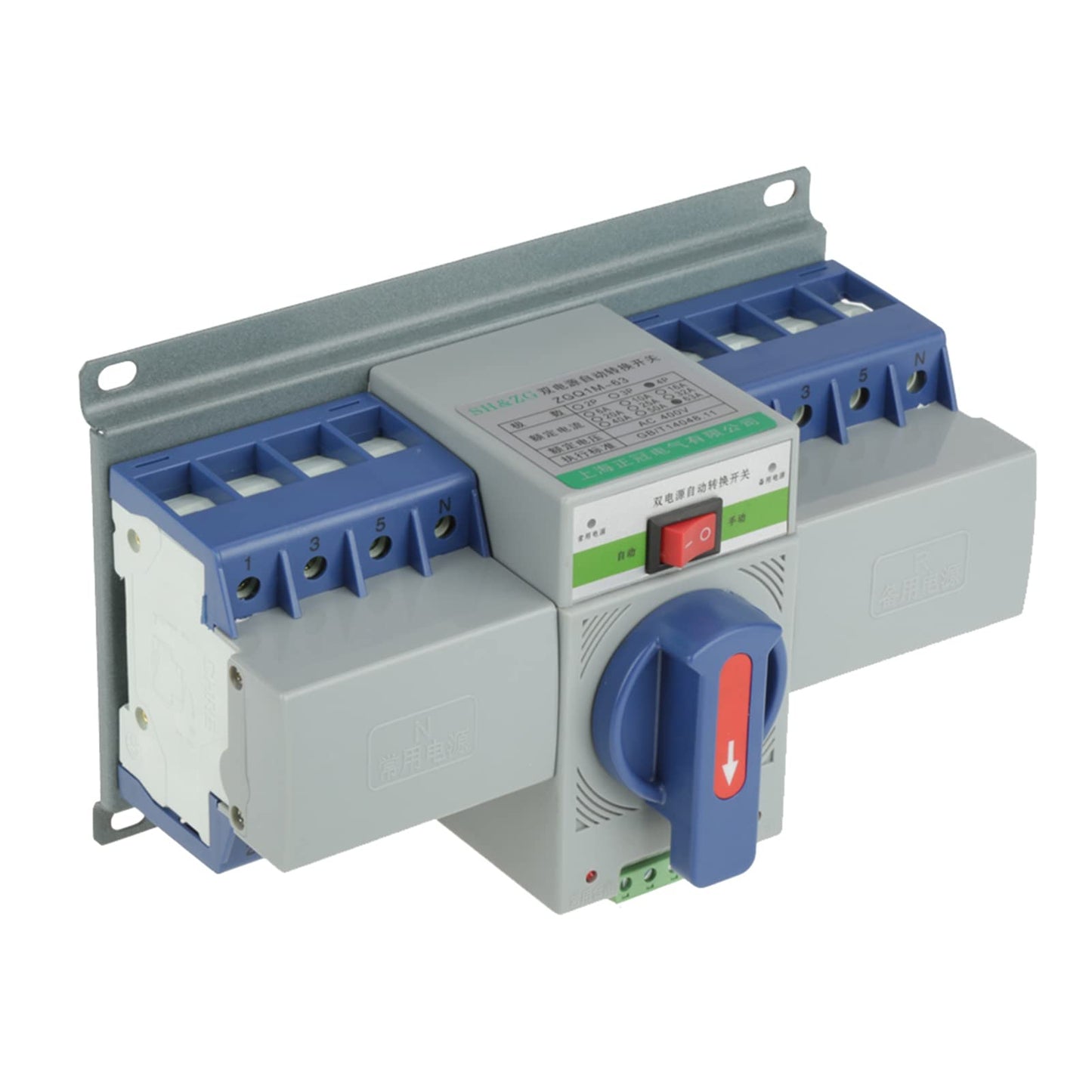 400V 63A 4P Dual Power Automatic Transfer Switch, Dual Power Generator Switch with EPS Fire Power Supply Interface