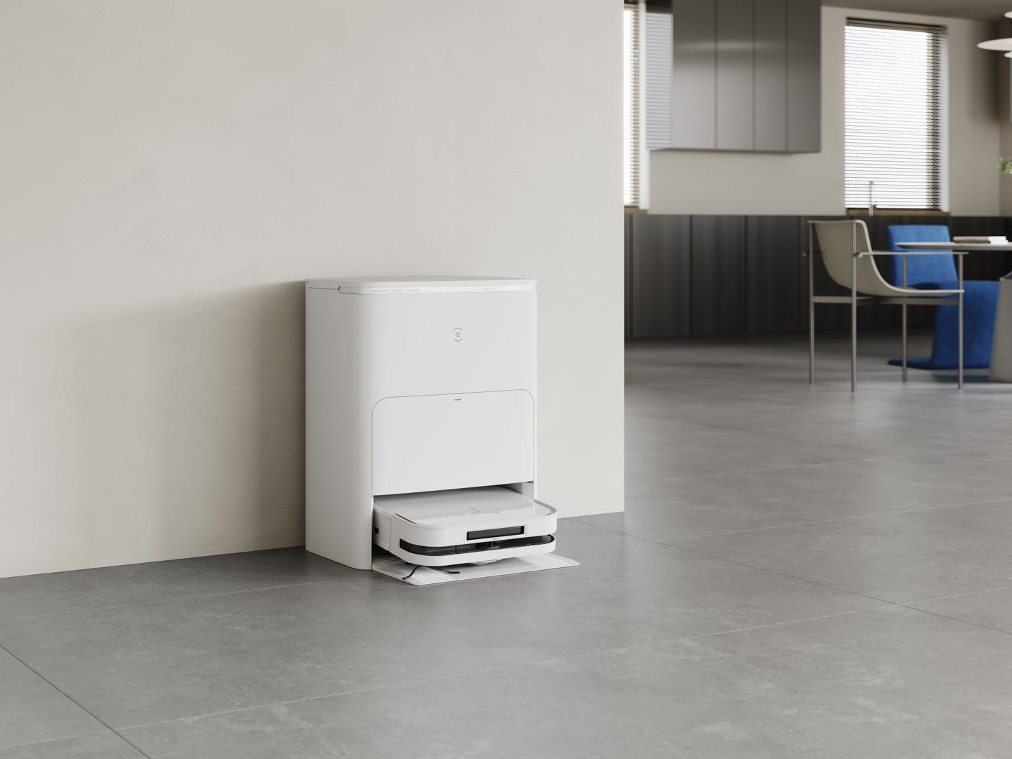 ECOVACS DEEBOT X5 Omni robot vacuum with mopping function, 12,800Pa suction power, ZeroTangle Technology, TruEdge™ Edge Mopping, 70℃ hot water mop washing, automatic lifting of the mop, self-emptying.