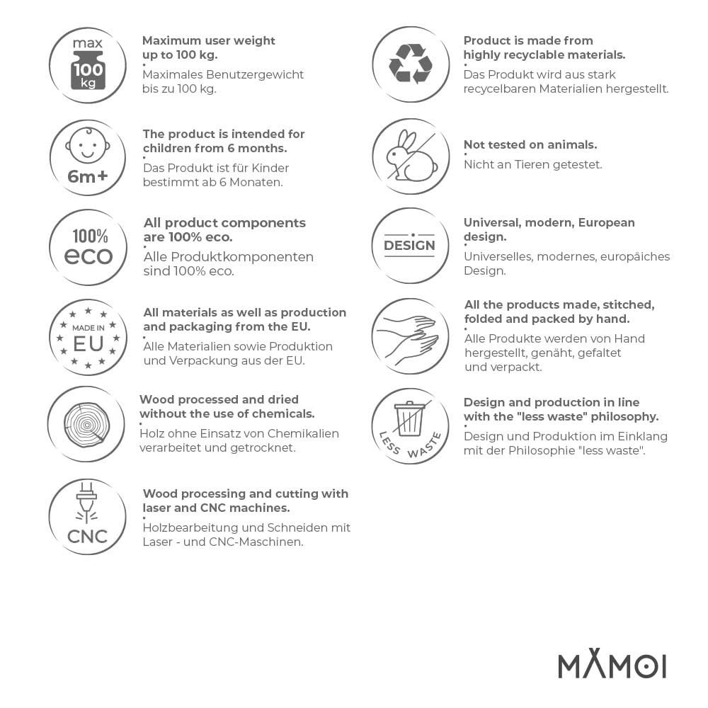 MAMOI® Kids Balance Board Mat, Cushion for balance board rocker, Balance and equilibrium trainer, Soft mat for indoor balance board, Mat from 1