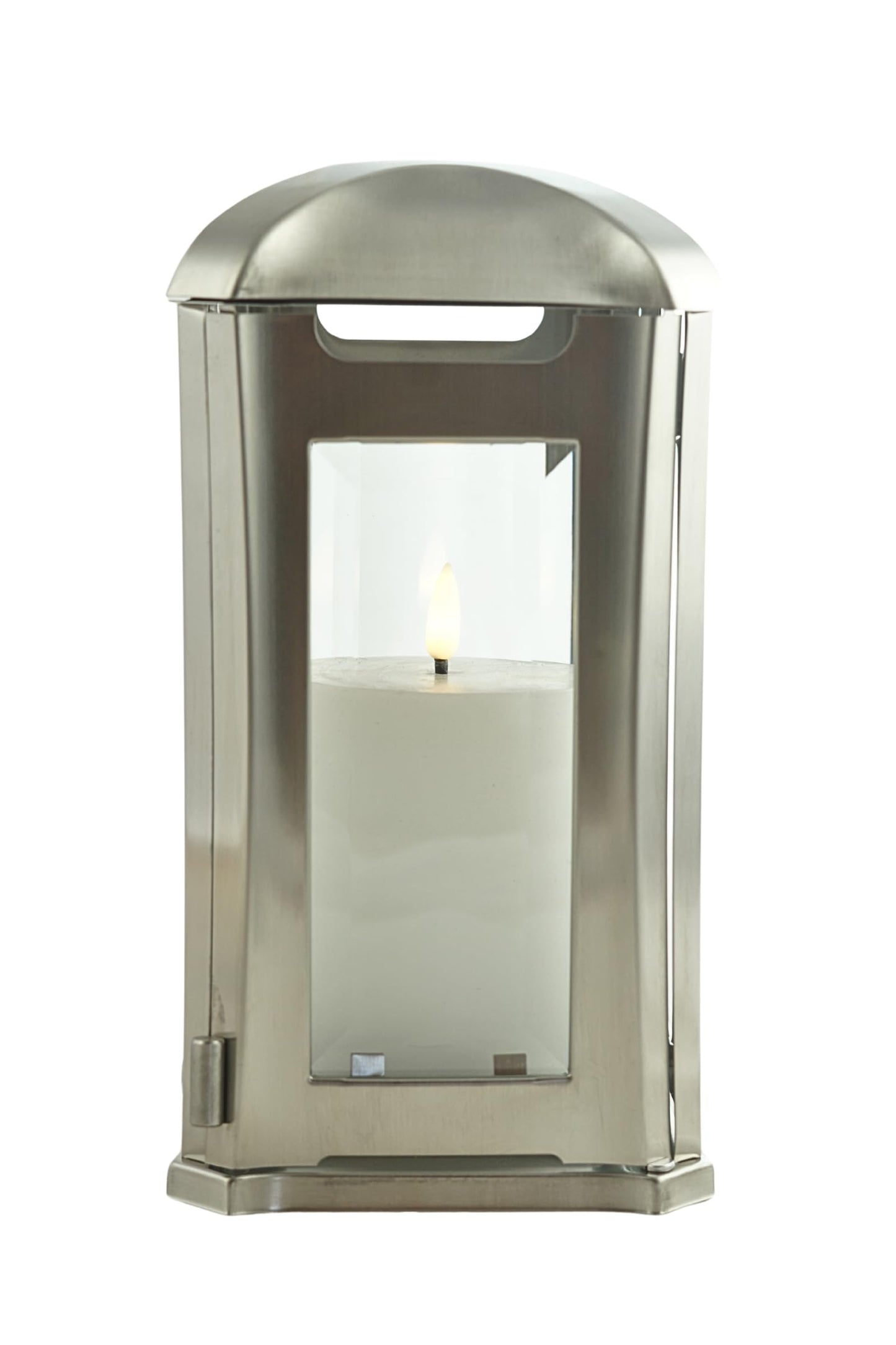 designgrave Grave lamp Venezia stainless steel with granite base natural gray 13x13x24 cm - crystal glass & magnetic closure Nero Impala