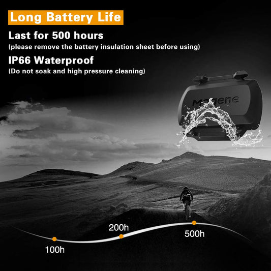 Magene S3 + speed sensor and cadence sensor, ANT+ and Bluetooth 4.0 Wireless bike speed sensor RPM bike computer