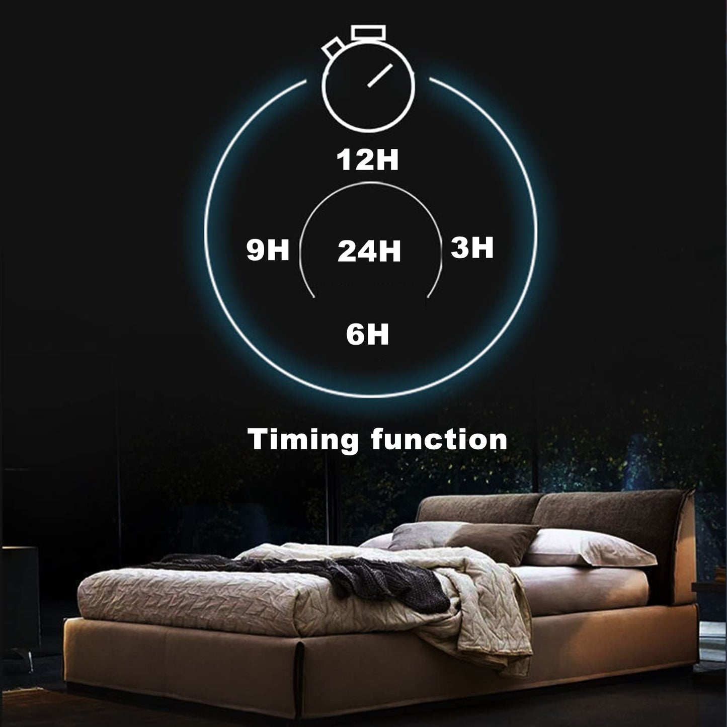 LED ceiling fan with lighting, 48W dimmable ceiling light with fan remote control APP 3 color temperature 6 speeds Quiet ceiling fan for bedroom living room dining room (White, 70cm)