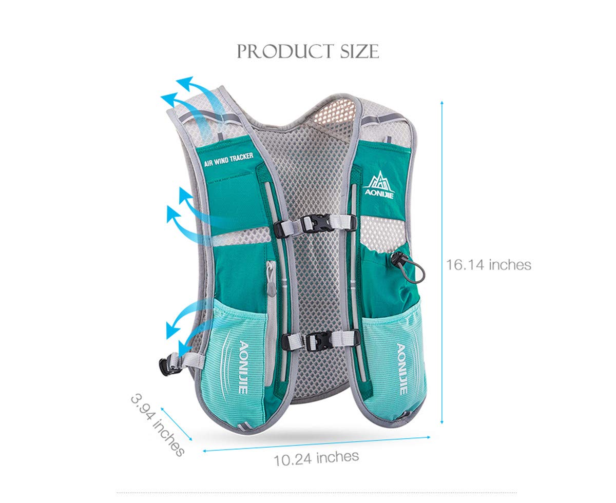 Win. Deeper 5L ultralight hydration pack trail backpack vest, hydration pack cycling backpack for running, camping, hiking, marathoners.