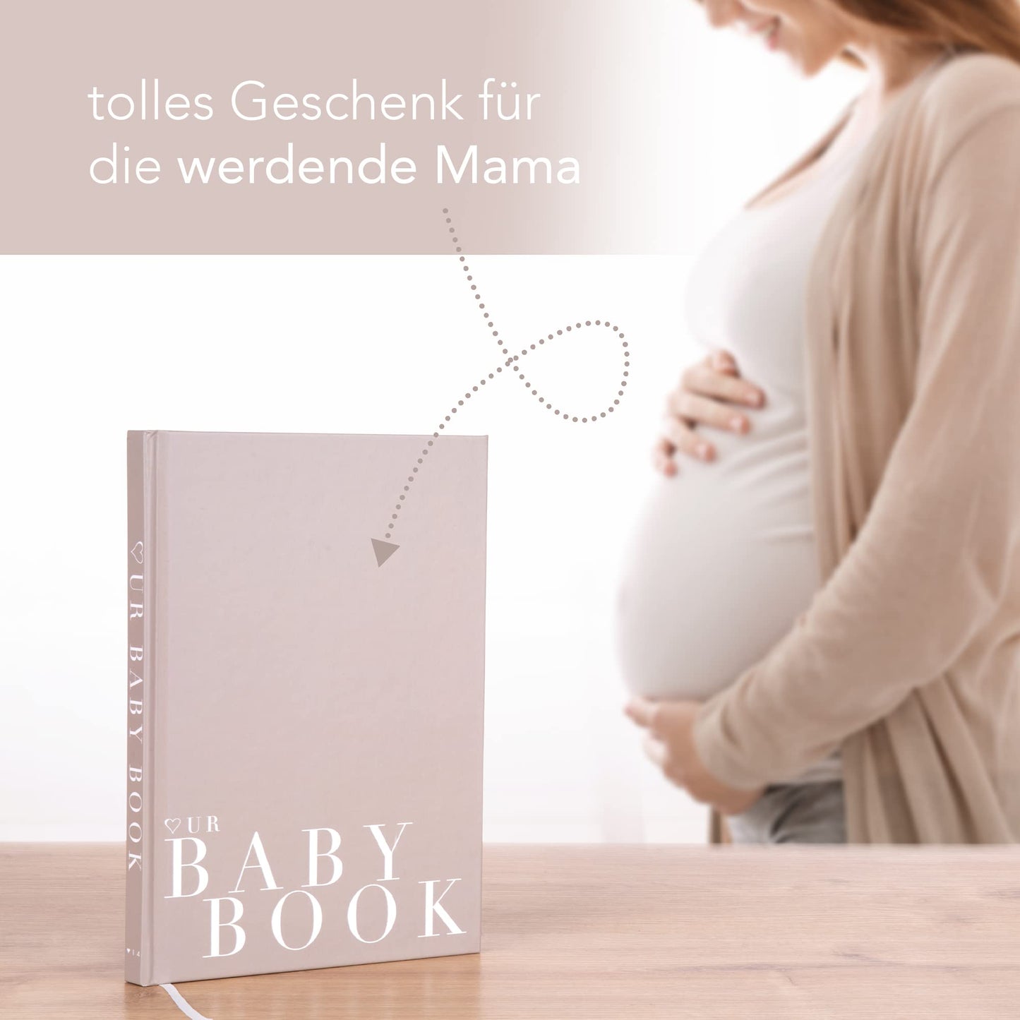 Pregnancy journal & baby book 2 in 1 designer baby book to fill in, for girls & boys, great gift for pregnancy or birth, hardcover 14th of February®