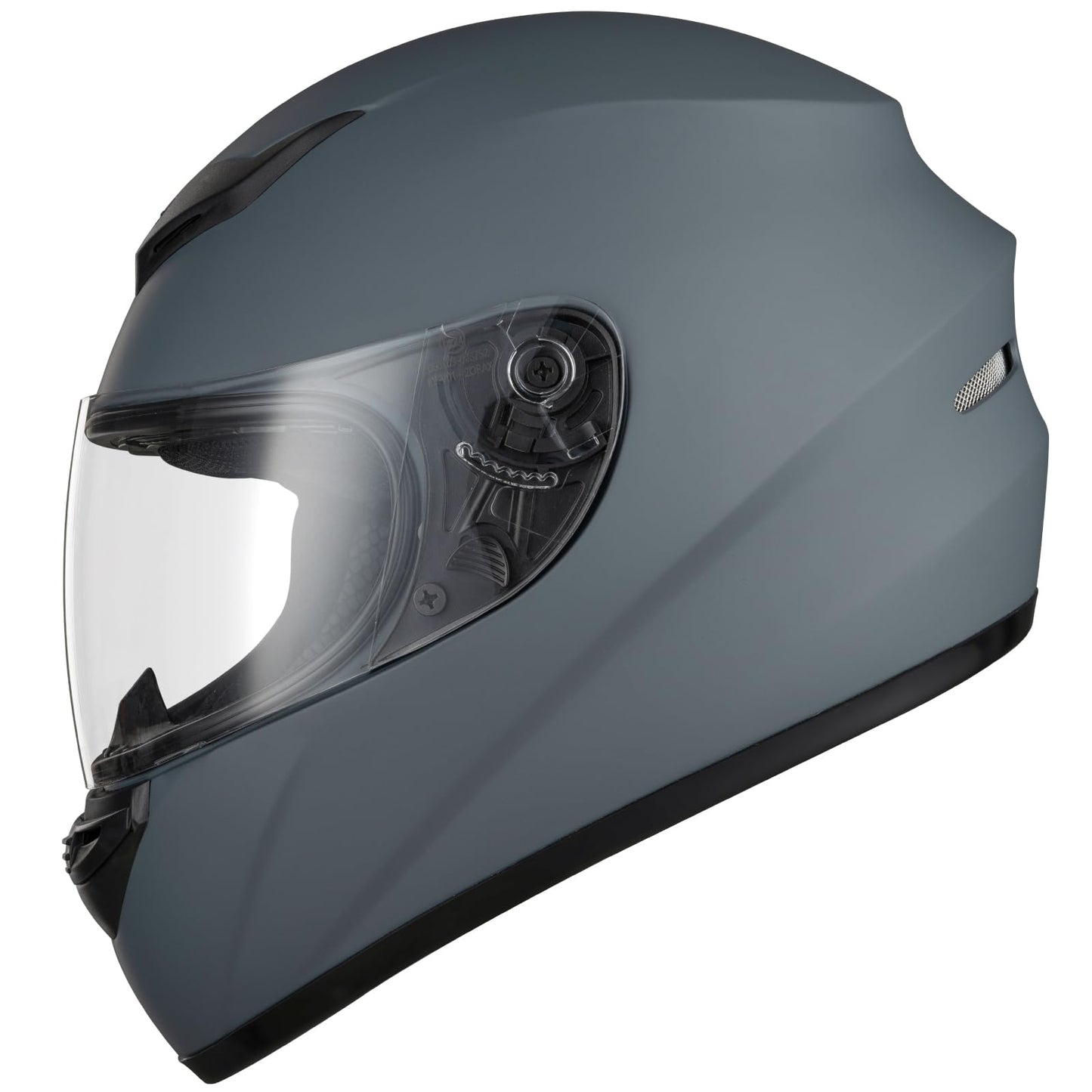 Favoto motorcycle helmet Full face helmet for adults, breathable, ECE certified, size S (55-56cm) Grey.