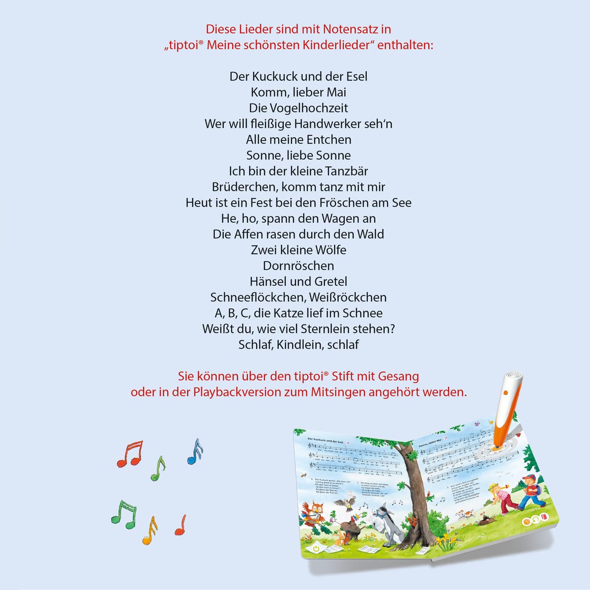 Ravensburger tiptoi Starter-Set 00112 - Pen and Picture Book Explore and Discover My World - Learning System for Children aged 2 and up & tiptoi My Favorite Children's Songs