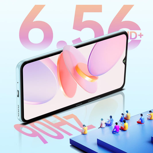 CUBOT A10 phone without contract, 12(4+8) GB+128GB/1TB, Android 14 smartphone affordable, 6.56-inch HD+/90Hz screen, 48MP+16MP camera, 5100mAh, dual SIM 4G unlocked phones, face ID/GPS/OTG