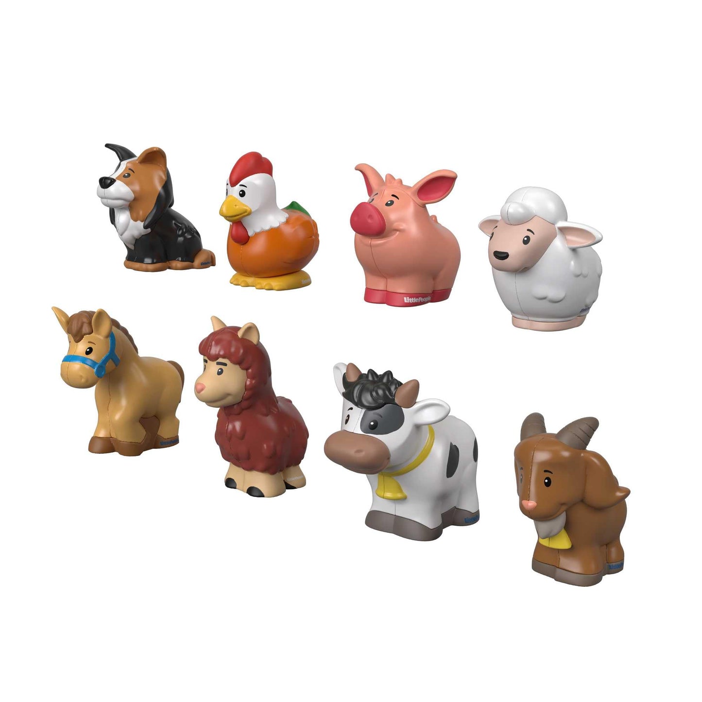 Fisher-Price GFL21 - Little People Farm Set, 8 cute animal figures for the farm, toy gift for kids aged 1 year and up.