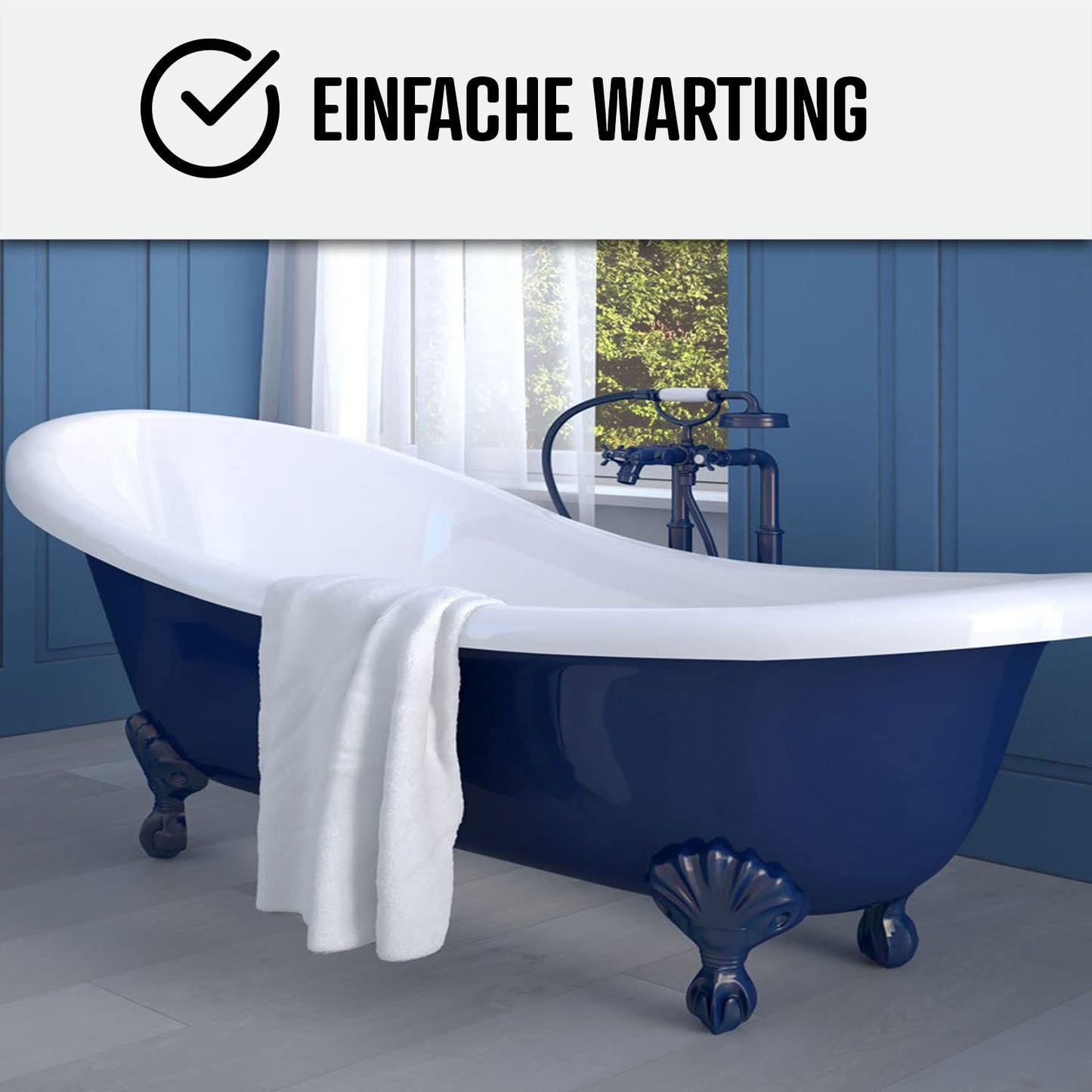 Renovation resin for bathtubs, sinks, enamel, bathrooms - ARCAPOXY BATHTUB RAL 7038 - Agatha Grey - 1 kg (up to 3 m² in 2 coats)