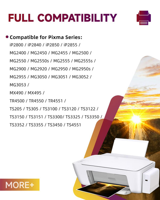 Ink cartridges 545 546 XL, Compatible with Original Canon Ink Cartridges 545 546 XL Multipack, PG-545/CL-546XL for Pixma TS3400 TS3100 TS3150 TS3300 TS3350 TS3450 TR4500 TR4551 MG2500 MG2550s MX495