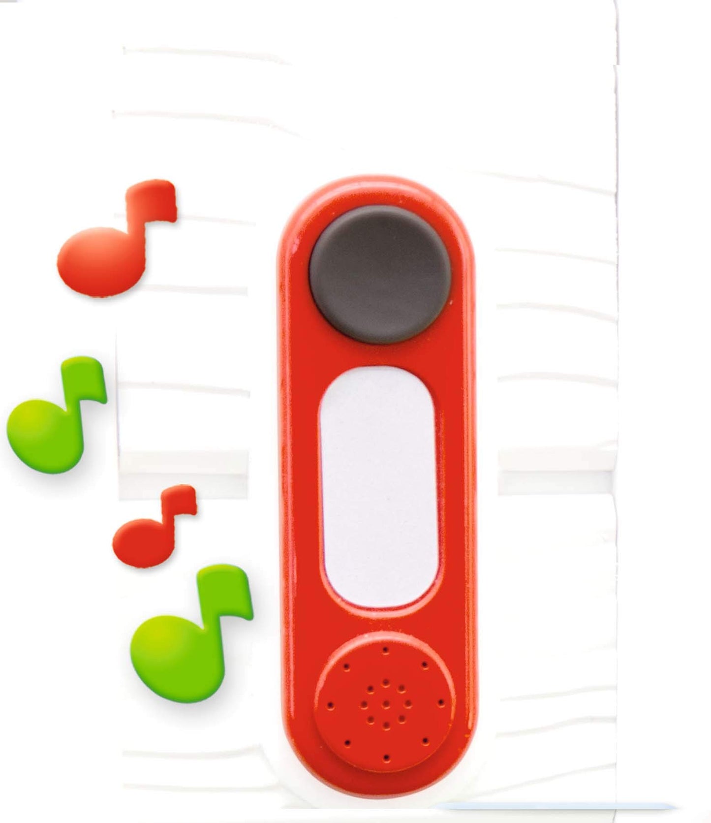 Barbecue grill toy by SMOBY with electronic doorbell for playhouses. Easy to install and compatible with most Smoby playhouses.
